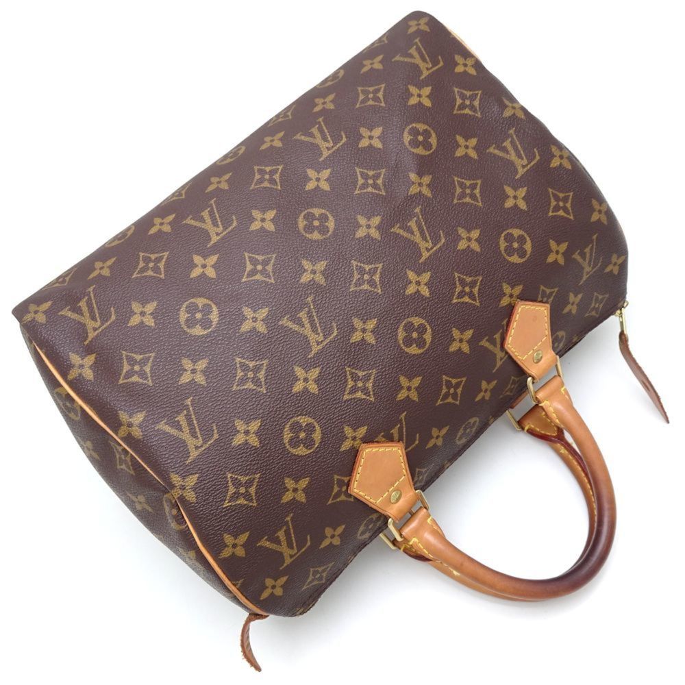 LOUIS VUITTON Louis Vuitton Monogram Speedy 30 M41526 Handbag Brown 351730 - Picture 3 of 10